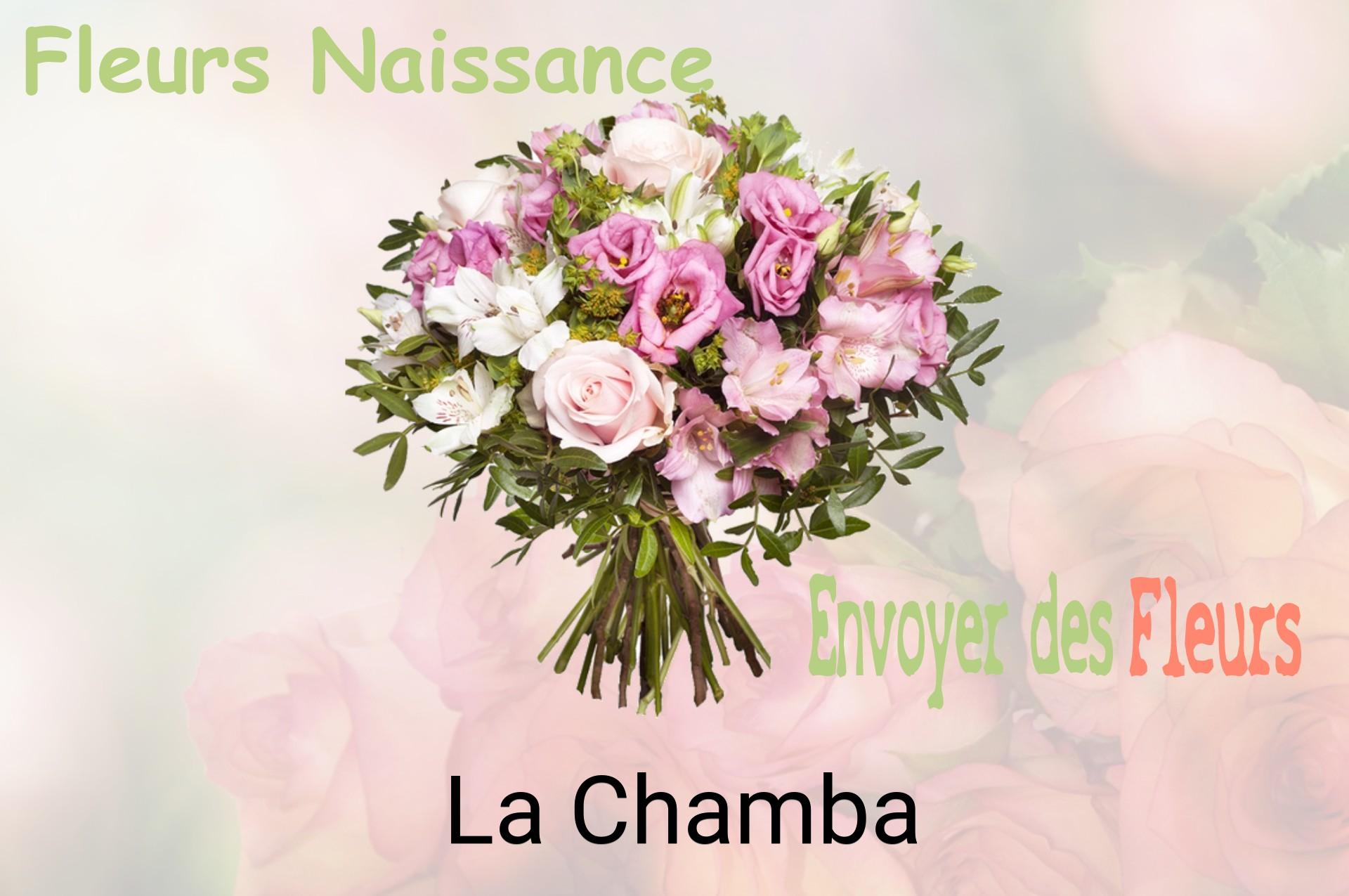 Bouquet de fleurs de naissance livré à La Chamba